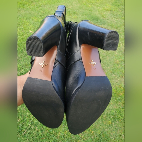 Pour La Victoire Roslin Buckled-Wrap Leather Boots. Women's Size 9½ - Picture 4 of 8